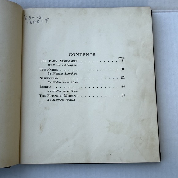 The Fairy Shoemaker Fairy Poems Boris Artzybasheff 1928 1st Ed. Illustrated Book - Picture 6 of 16